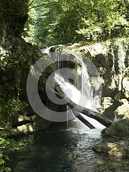La Vaioaga waterfall at Cheile Nerei National Park, Romania